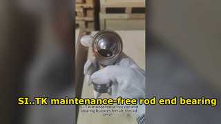 SI..TK maintenance-free rod end bearing features female thread design. 